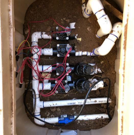 After: new valve manifold with a master ball valve